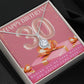 "Happy 30th Birthday" CZ Diamond Pendant Necklace