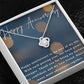 Happy Anniversary Infinity Loop CZ Diamond Necklace