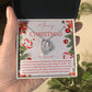 Merry Christmas For Wife Diamond Heart Pendant Necklace